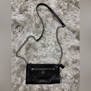 Coach Black Leather Crossbody Bag